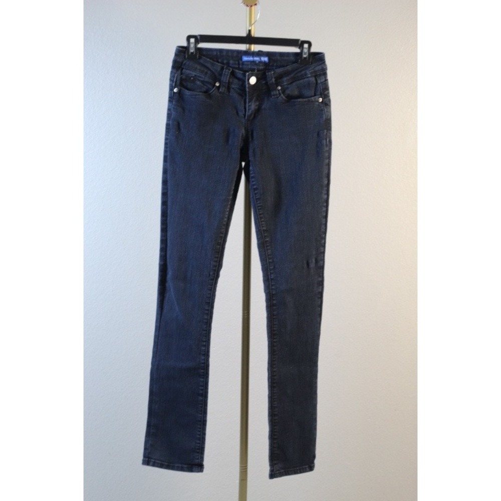 YMI WannaBettaButt Dark Wash Skinny Jeans Blue Denim Womens Size 7